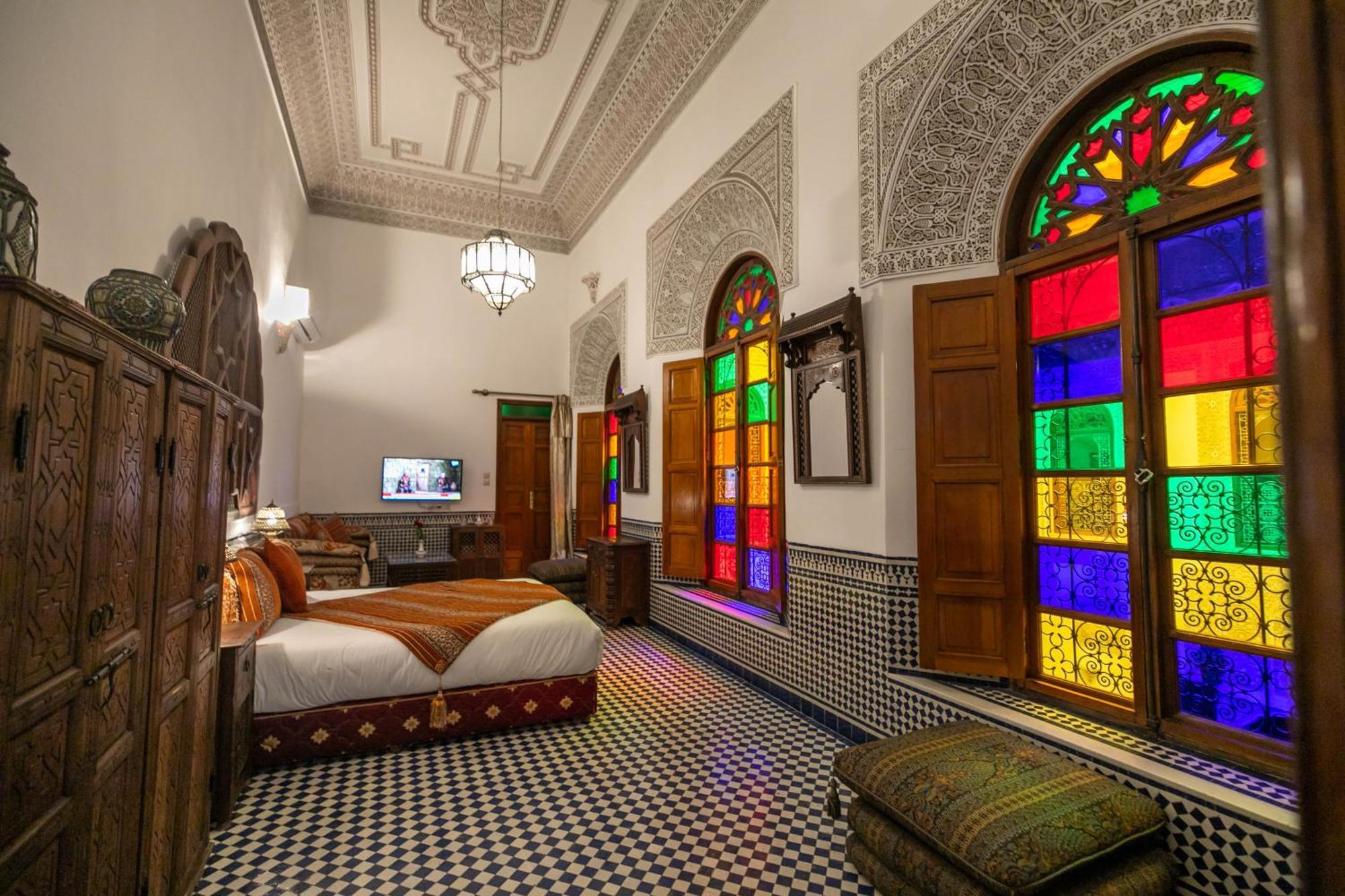 Riad La Perle De La Medina Fès Rom bilde